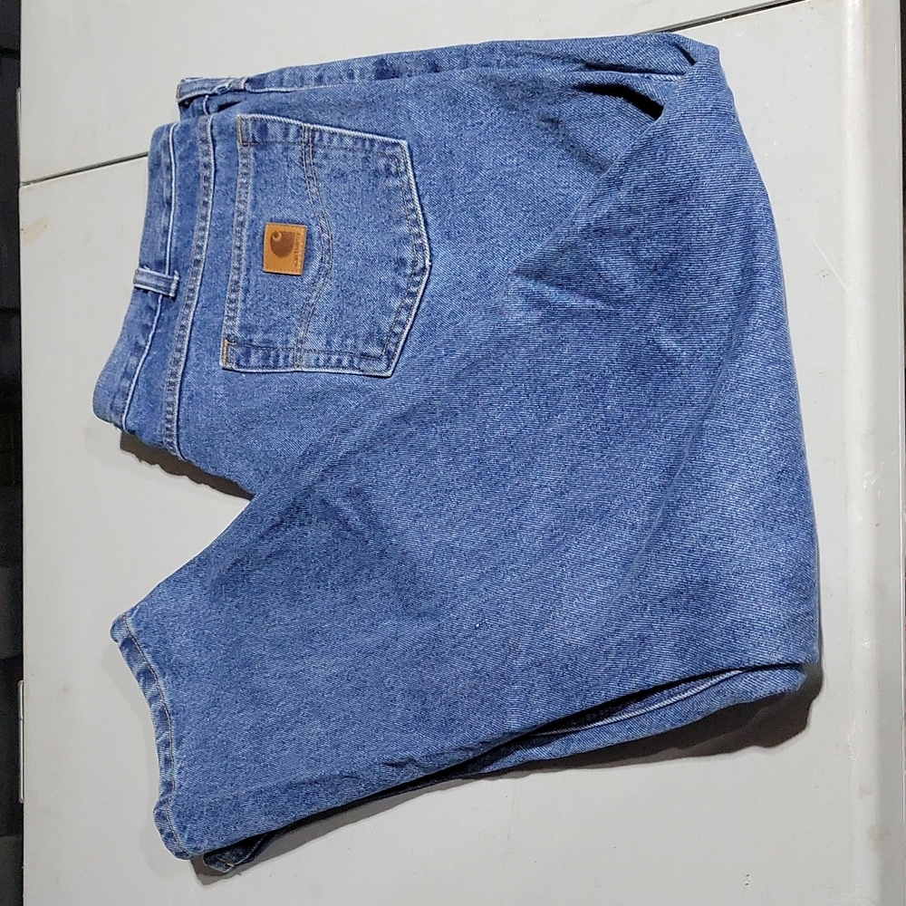 Carhartt Traditional Fit  Blue Denim Jeans - Size 40 W x 30 length RN#14806 16